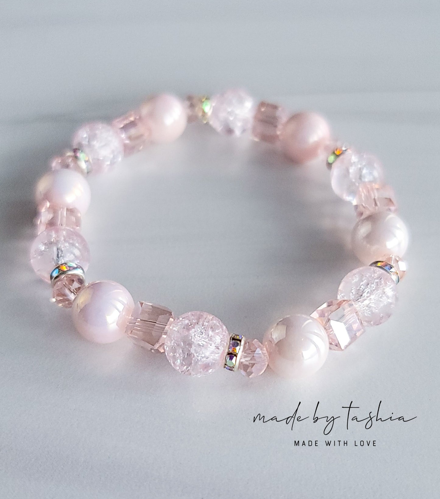 Pink Beaded Bracelet